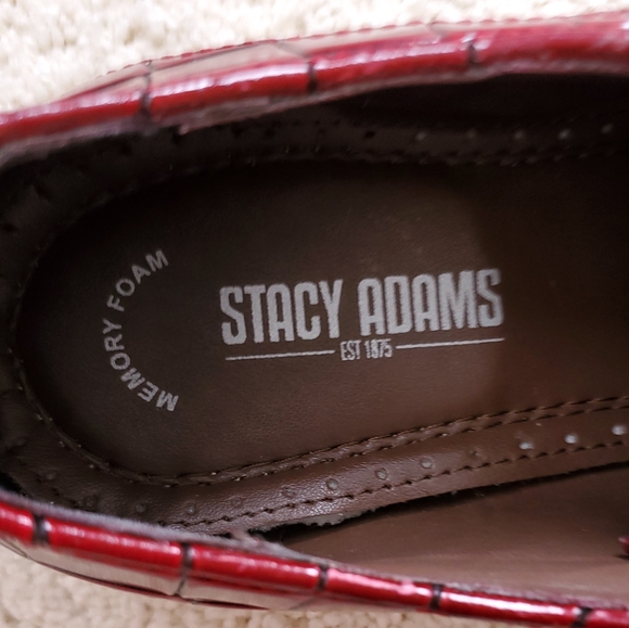 Stacy Adams Red Rolando Wingtip Oxfords - Picture 8 of 9